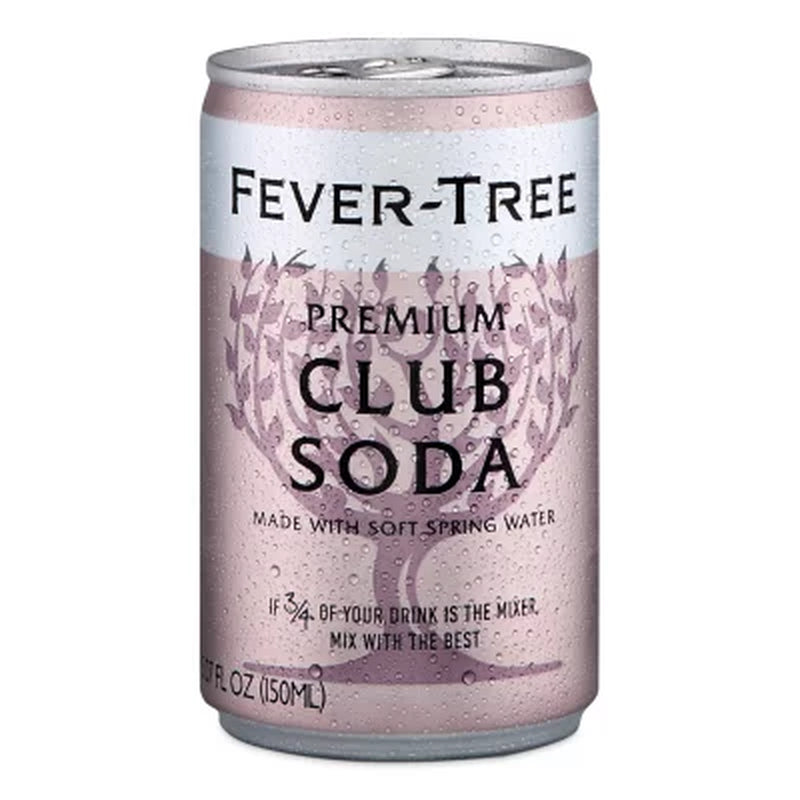Fever-Tree Premium Club Soda, 5.07 Fl. Oz., 24 Pk.
