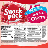 Sugar Free Cherry Flavored Juicy Gels, 4 Count Snack Cups