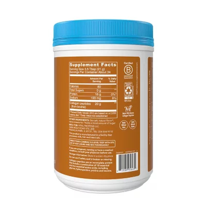 Vital Proteins Collagen Peptides Powder, Salted Caramel, 1.6 Lbs.