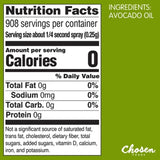 Chosen Foods Avocado Oil Cooking Spray 8 Oz., 2 Pk.