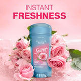 Fresh Antiperspirant Deodorant for Women, 72Hr Breathable Sweat & Odor Protection, Instant Freshness & Gentle, PH Balancing Minerals, Clear Gel, Delicate Rose Scent, 2.6 Oz