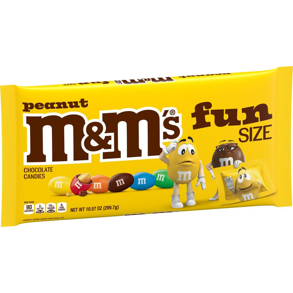 Fun Size Peanut Milk Chocolate Candy, 10.57 Oz Bag