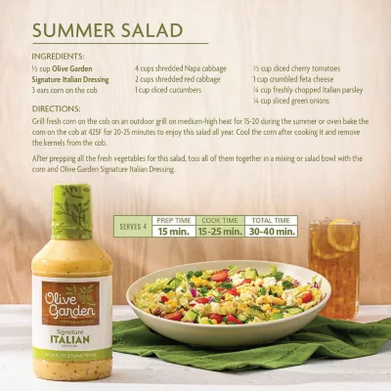 Olive Garden Signature Italian Dressing, 24 Oz., 2 Pk.