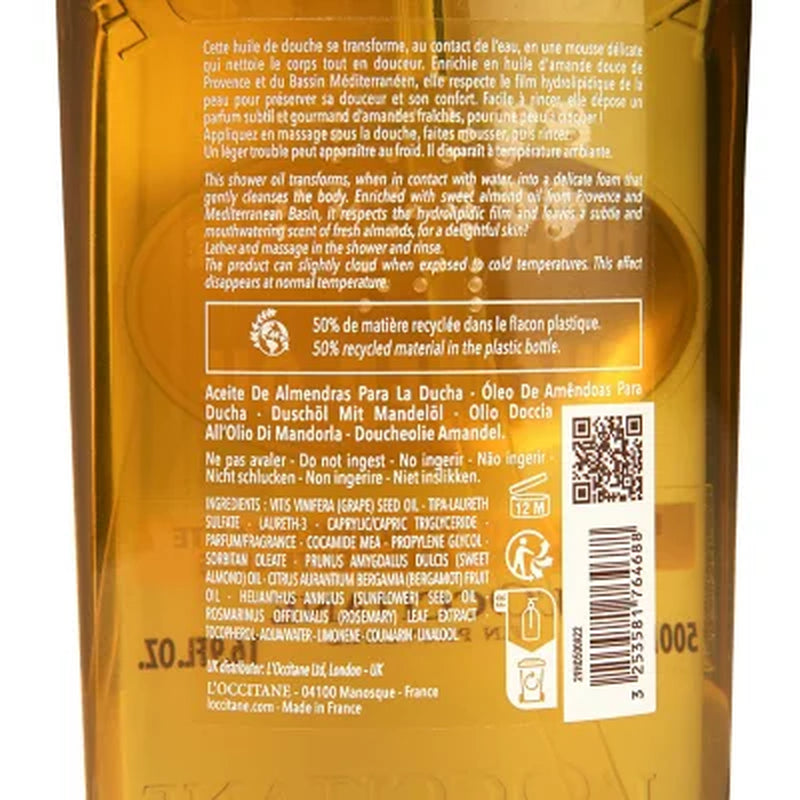 L'Occitane Almond Shower Oil, 16.9 Oz.