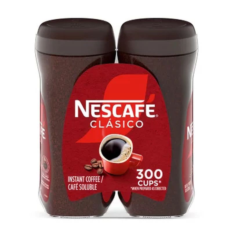 Nescafé Clasico Dark Roast Instant Coffee, 21 Oz.