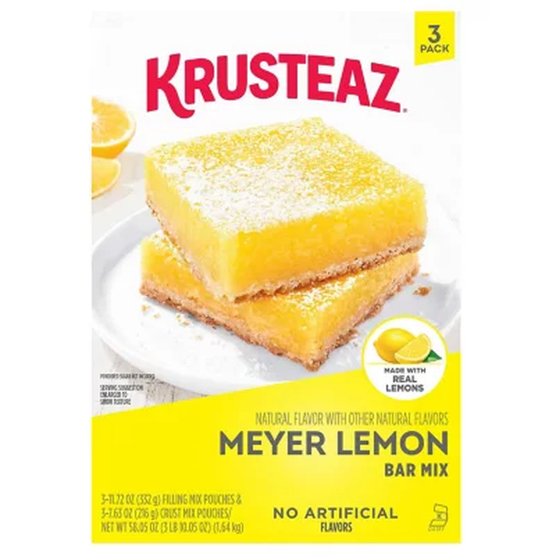 Krusteaz Meyer Lemon Bar Mix, 3 Pk.