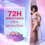 Fresh Antiperspirant Deodorant for Women, 72Hr Breathable Sweat & Odor Protection, Instant Freshness & Gentle, PH Balancing Minerals, Clear Gel, Delicate Rose Scent, 2.6 Oz
