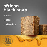 Shea Moisture African Black Soap Calm and Clearing Body Wash, 18 Fl. Oz., 2Pk.