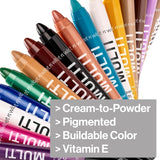 Color Icon Cream Eyeliner Eyeshadow Multi-Stick, Moisturizing, Nourishing Velvety Cream-To-Powder Buildable & Blendable Formula, Cruelty-Free & Vegan - Snowy Skies