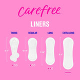 Panty Liners for Women, Regular, Wrapped, Unscented, 54Ct | Pantiliners,  Liners, Daily Liners for Women, Light Periods and Leaks, 8-Hour Odor Control | 54Ct (Packaging May Vary)