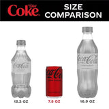 Coke Zero Sugar Diet Soda Mini Cans, 7.5 Fl. Oz., 30 Pk.