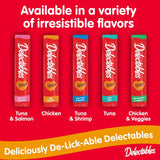 Delectables Squeeze up Interactive Lickable Wet Cat Treats for Adult & Senior Cats, Chicken & Tuna, 10 Count,5 Oz