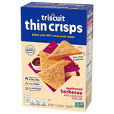 Thin Crisps Applewood Barbecue Whole Grain Wheat Crackers, Lunch Snacks, Snack Crackers, 7.1 Oz