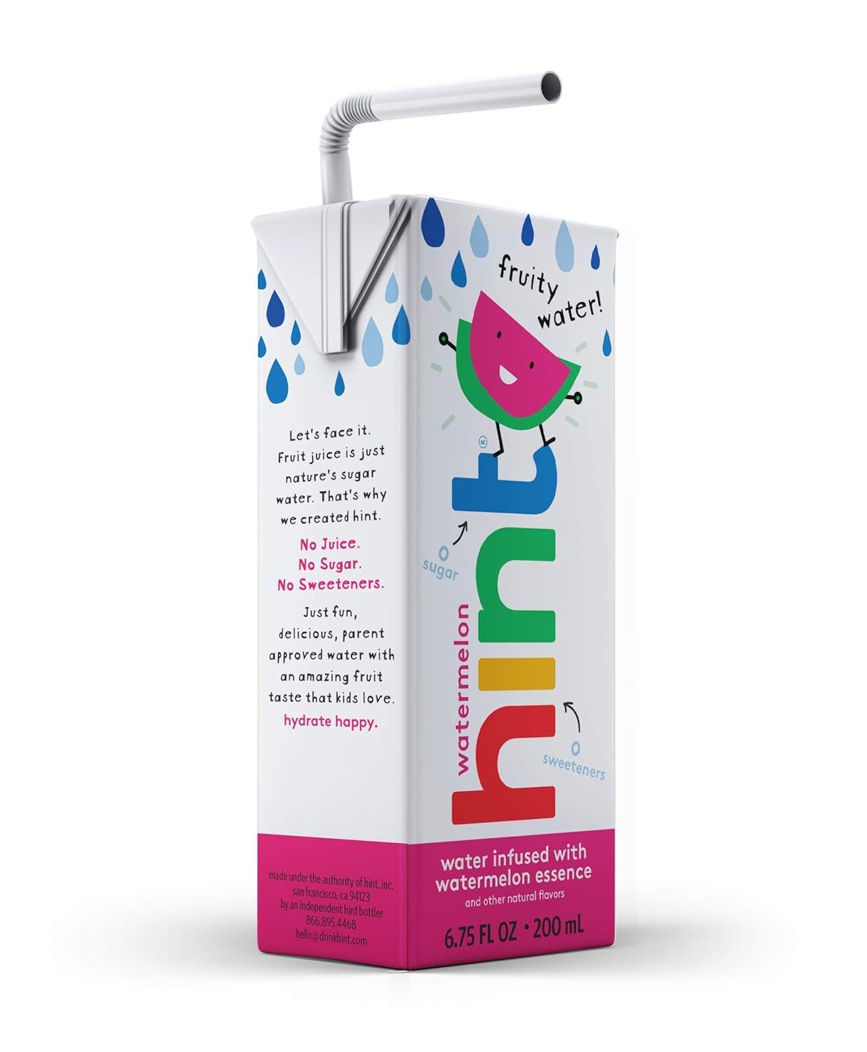 Kids Water Watermelon, Pure Water Infused Watermelon, Zero Sugar, Zero Calories, Zero Sweeteners, Zero Preservatives, Zero Artificial Flavors, 6.75 Fl Oz (Pack of 32)