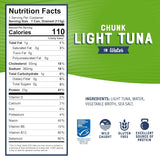 Chunk Light Tuna in Water, 5 Oz Cans (Pack of 4) - Wild Caught Skipjack Tuna - 22G Protein per Serving - MSC Certified Sustainable Seafood, Non-Gmo, Gluten Free, Kosher