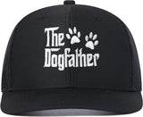 Embroidered the Dogfather Paw Hat, Best Dog Dad Hats, Father'S Day Trucker Hat for Men, Mesh Outdoor Travel Baseball Cap