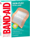 Brand Skin-Flex Adhesive Bandages for First Aid and Wound Care of Minor Cuts and Scrapes & Burns, Flexible Sterile Bandages for Fingers & Knees, Extra Large, All One Size, 7 Ct