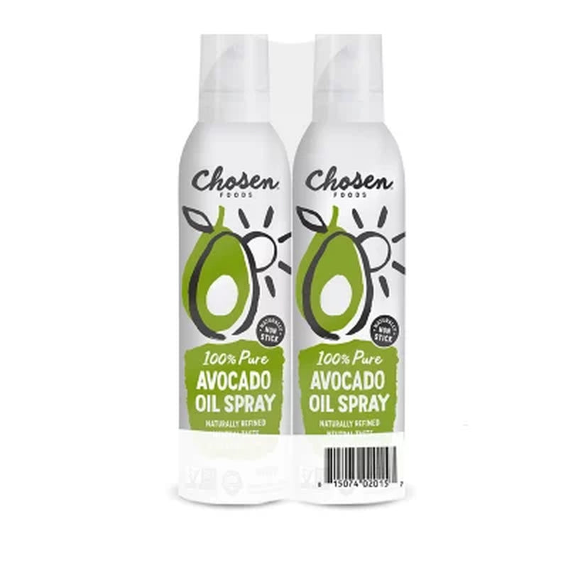 Chosen Foods Avocado Oil Cooking Spray 8 Oz., 2 Pk.
