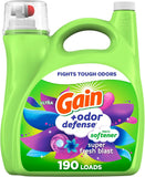 '+ Odor Defense Liquid Fabric Softener, Super Fresh Blast Scent, 140 Oz 190 Loads, HE Compatible