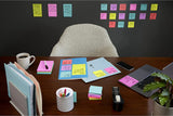 Super Sticky Notes, 3X3 In, 3 Pads, 2X the Sticking Power, Supernova Neons, Bright Colors, Recyclable (3321-SSMIA)