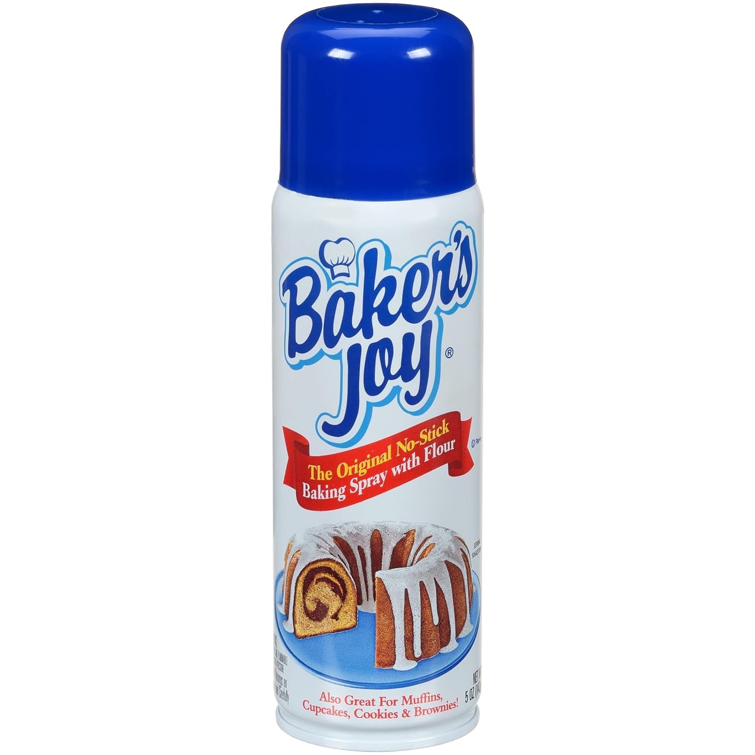 Original No-Stick Baking Spray with Flour, 5 Ounce Can