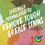 Advanced Grease Busting Foam, Laundry Stain Remover, Oil and Grease Stain Remover for Clothes Laundry; Works on Motor Oil, Bike Grease, Cooking Oil, and More! 18Oz Can