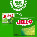 Lime Artificially Flavored Gelatin Dessert Mix, Family Size, 6 Oz Box
