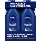 NIVEA Essentially Enriched Body Lotion, 21 Fl. Oz., 2 Pk.