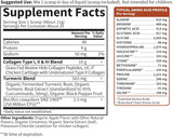 Multi-Sourced Protein Hydrolyzed Collagen Peptides Powder Supplements for Women Men Joints Mobility, Apple Cinnamon, Turmeric, 20 Servings, 7.76 Oz