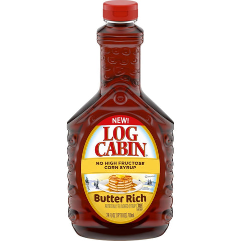 Butter Rich Syrup for Pancakes & Waffles, 24 Oz