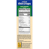 Thin Crisps Zesty Jalapeno Whole Grain Wheat Crackers, Lunch Snacks, Snack Crackers, 7.1 Oz