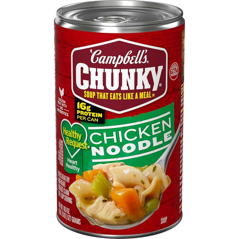 Chunky Soup, Healthy Request Chicken Noodle Soup, 18.8 Ounce Can