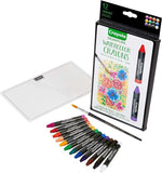 Signature Premium Watercolor Crayon Sticks & Paintbrush, 12 Count, Gift