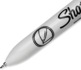 Retractable Permanent Markers, Ultra Fine Point, Black, 2 Count