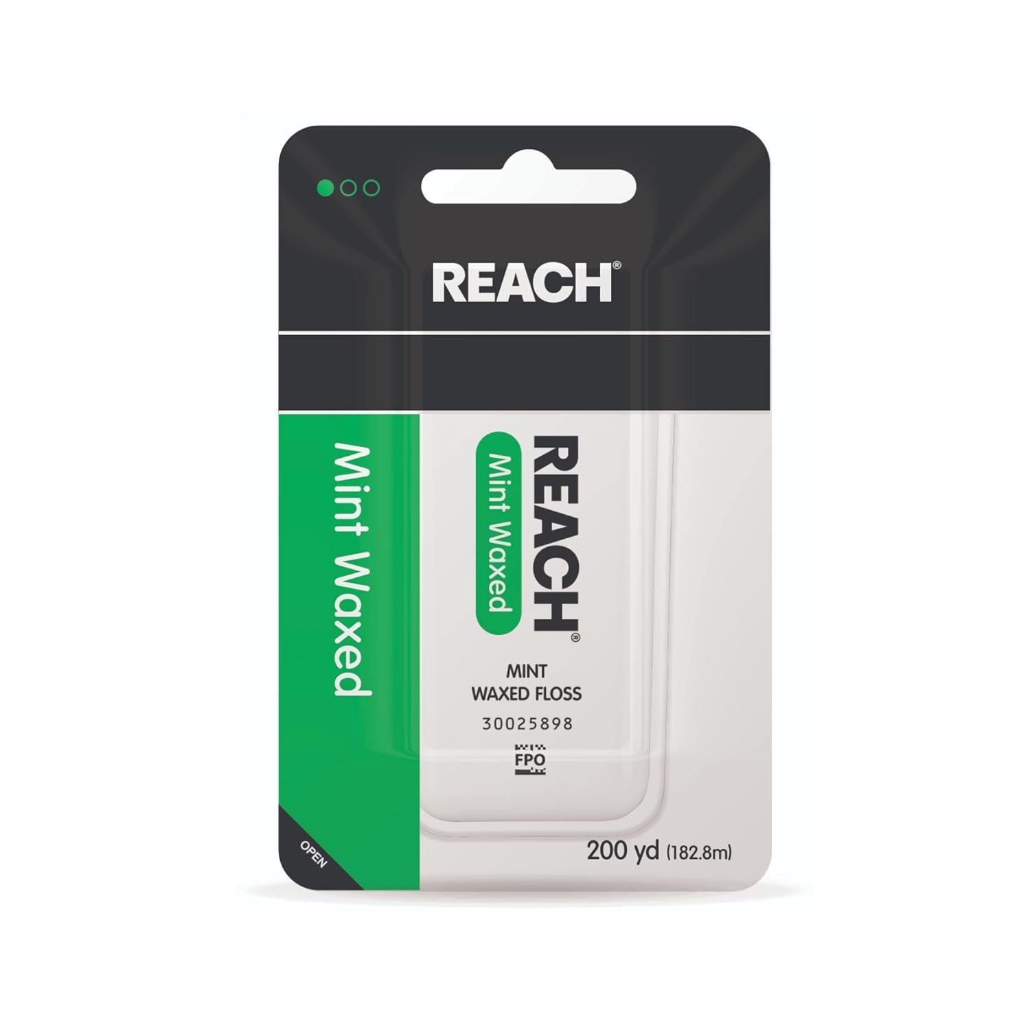 Waxed Dental Floss, Mint, Plaque Remover for Teeth, Shred Resistant, Floss Slides Smoothly, Easy to Use, Waxed, Deep Cleaning Teeth, Oral Care, PFAS Free, for Adults & Kids, 1 Pack, 200 Yd