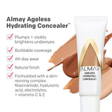 Anti-Aging Concealer, Face Makeup with Hyaluronic Acid, Niacinamide, Vitamin C & E, Hypoallergenic, -Fragrance Free, 040 Medium Deep, 0.37 Fl Oz (Pack of 1)
