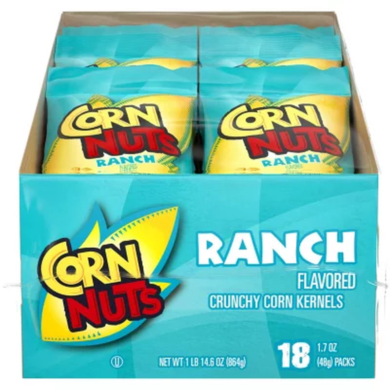 Corn Nuts Ranch Crunchy Corn Kernels, 1.7 Oz., 18 Pk.