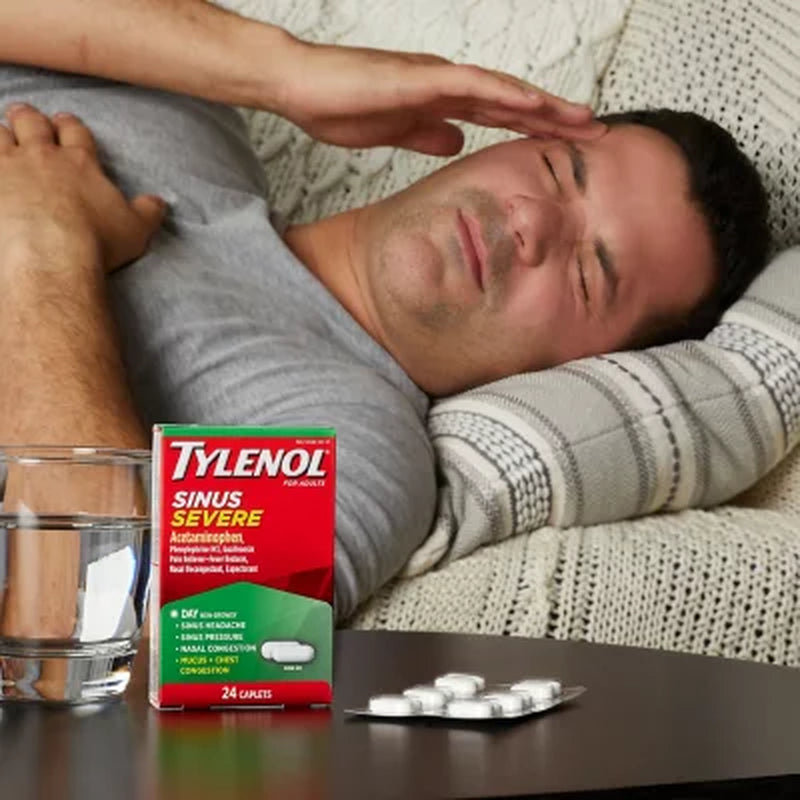 Tylenol Sinus Severe Daytime Caplets, 24 Ct., 3Pk.