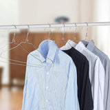 '- Wire Hangers, 10 Pack, Metal Hangers, Wire Hangers for Clothes, Wire Coat Hangers, Metal Clothes Hanger, Silver Hangers, Shirt Hangers, Slim Hangers, Thin Hangers, Standard Hangers