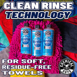 CWS_201_16 Microfiber Cleaning Cloth & Car Wash Towel Concentrated Cleaning Detergent, 16 Fl Oz, Orange Scent
