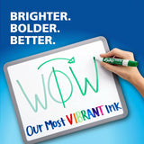 Dry Erase Markers, Low Odor Ink, Black, Fine Tip, 12 Count - Easily Erases, Vibrant Ink, Ideal for Classroom, Back to School Supplies, Teachers, Office, Whiteboard & Home