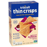 Thin Crisps Applewood Barbecue Whole Grain Wheat Crackers, Lunch Snacks, Snack Crackers, 7.1 Oz