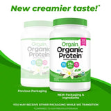 Orgain Organic 21G Plant-Based Protein Powder, Vanilla Bean 2.74 Lbs.
