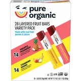 Pure Organic Variety Pack Layered Fruit Bars, 0.63 Oz., 28 Pk.
