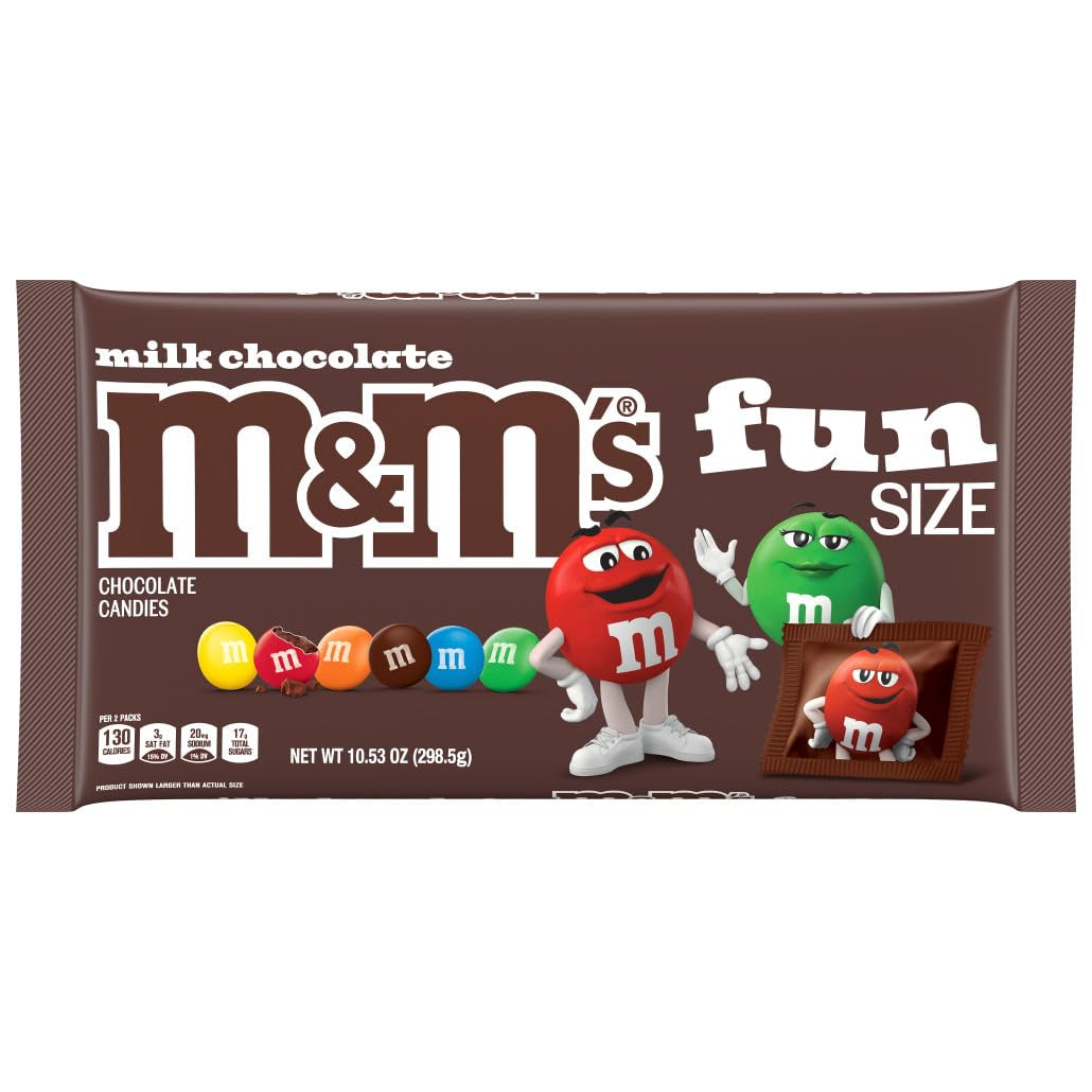 Milk Chocolate Fun Size Candy Bag, 10.53Oz Bulk Candy Bag