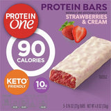 90 Calorie Protein Bars, Strawberries and Cream, Keto Friendly, 5 Ct, 4.8 Oz
