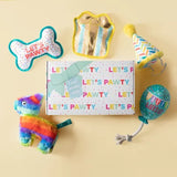 Let'S Pawty Birthday Box Dog Toy Bundle, 5-Piece Set White