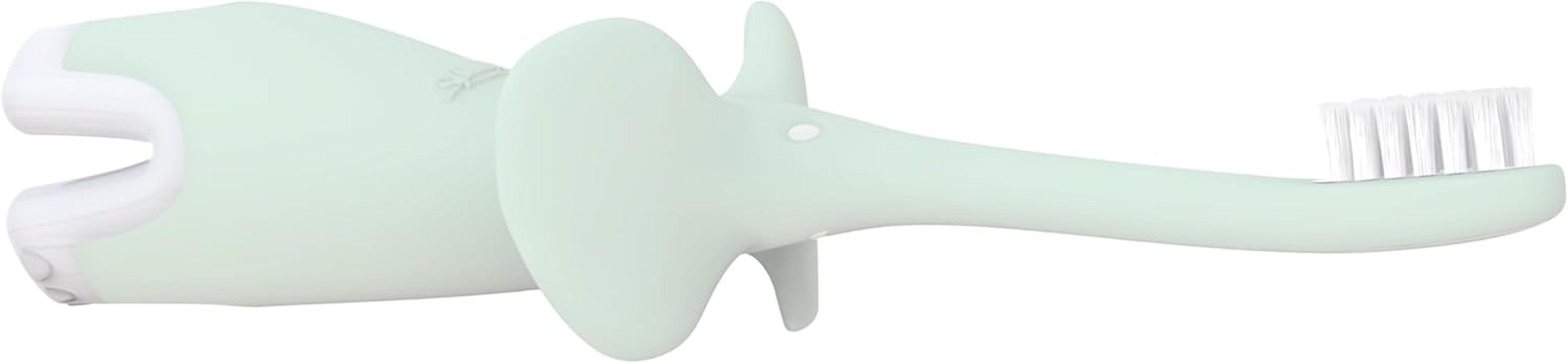 Infant-To-Toddler Toothbrush, Soft and Safe Baby Training Brush, Elephant, Mint, 0-3 Years (Styles May Vary)
