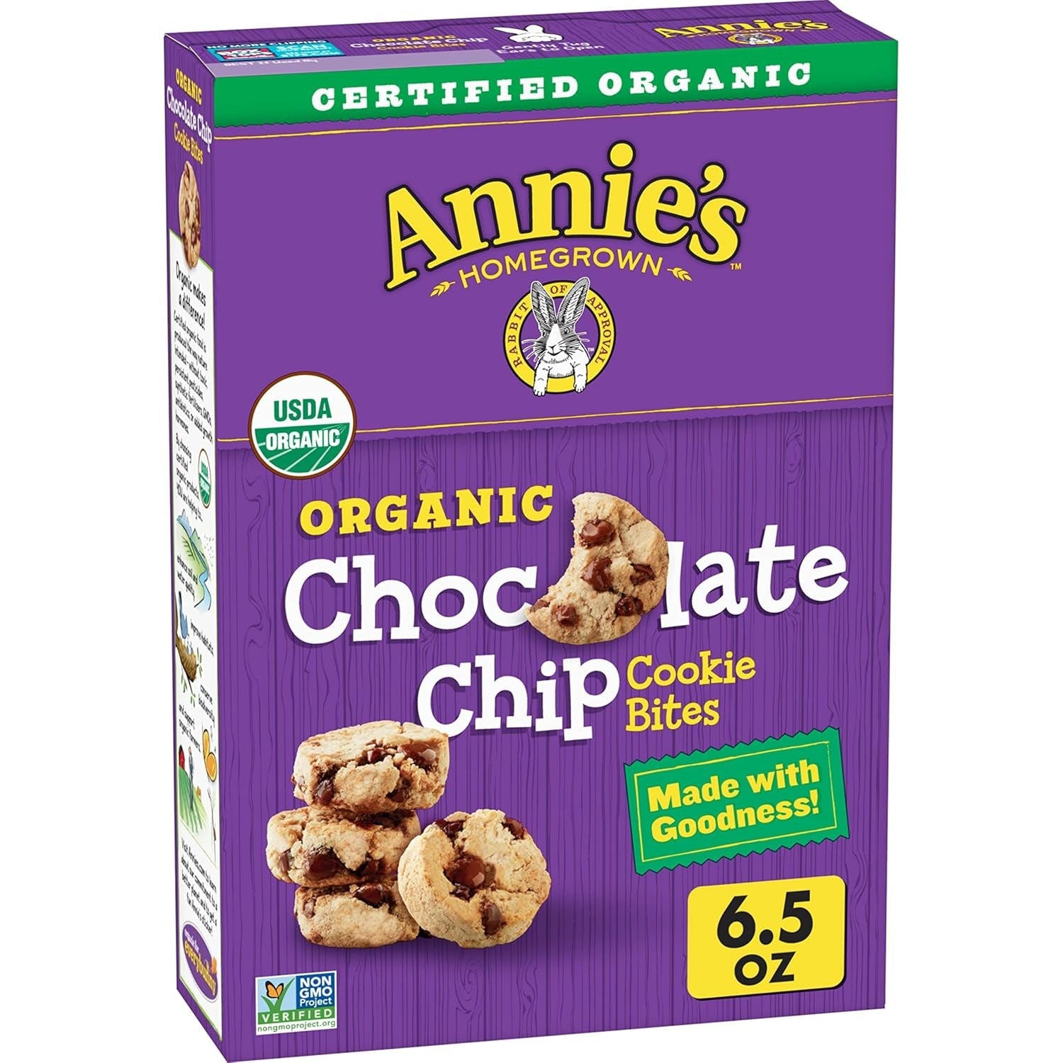 Annie'S Chocolate Chip Organic Cookie Bites, 6.5 Oz