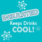 Double-Wall Insulated Sippy Cup with Bite-Proof Rim Spout and Spill-Free Lid 9Oz. | Top-Rack Dishwasher Safe | Easy to Hold Ergonomic Indents | Blue/Teal Ombre, 2Pk | 12+ Months